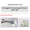 Hizpo 2din Android Autoradio for Peugeot 2005 Toyota Aygo 2014 Citroen C1 Car Radio Multimedia Video Player GPS Nav CarplayRDS FM Auto 4G BT DVR Cam