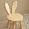 Creative Solid Wood Rabbit Ears Stool: Cute, Simple, And Decorative for Your Home