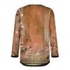 Damen Herbst und Winter Mode Lässig Bedruckte Langarm Mittellange Strickjacke