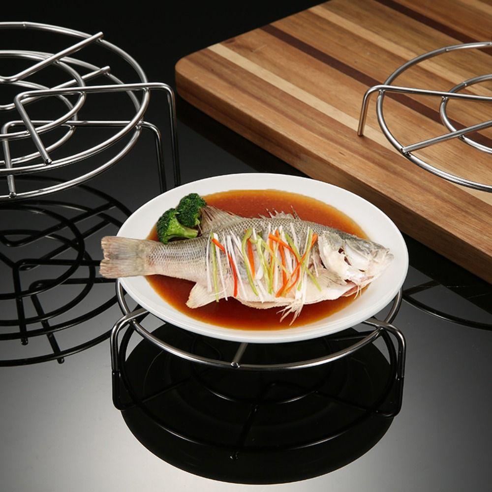 Stainless Steel Steamer Rack Multi-Purpose Steam Tray Stock Pot Steaming Tray Stand Kitchen Cookware Rice Cooker Steaming Rack