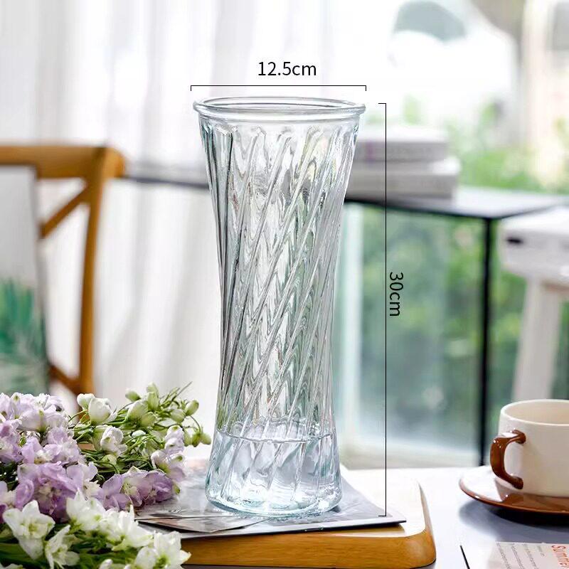 Extra Large Transparent Glass Vase for Hydroponic Bamboo & Fresh Flower Arrangements