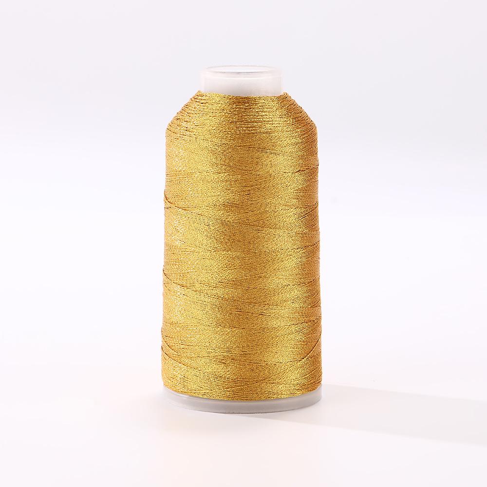 

Янь Чуань Золотые и Серебряные Нити: Сделай сам Золотой шелк и нити для плетения для изделий ручной работы 6-strand, 0.4mm, 100g, 550m золотой