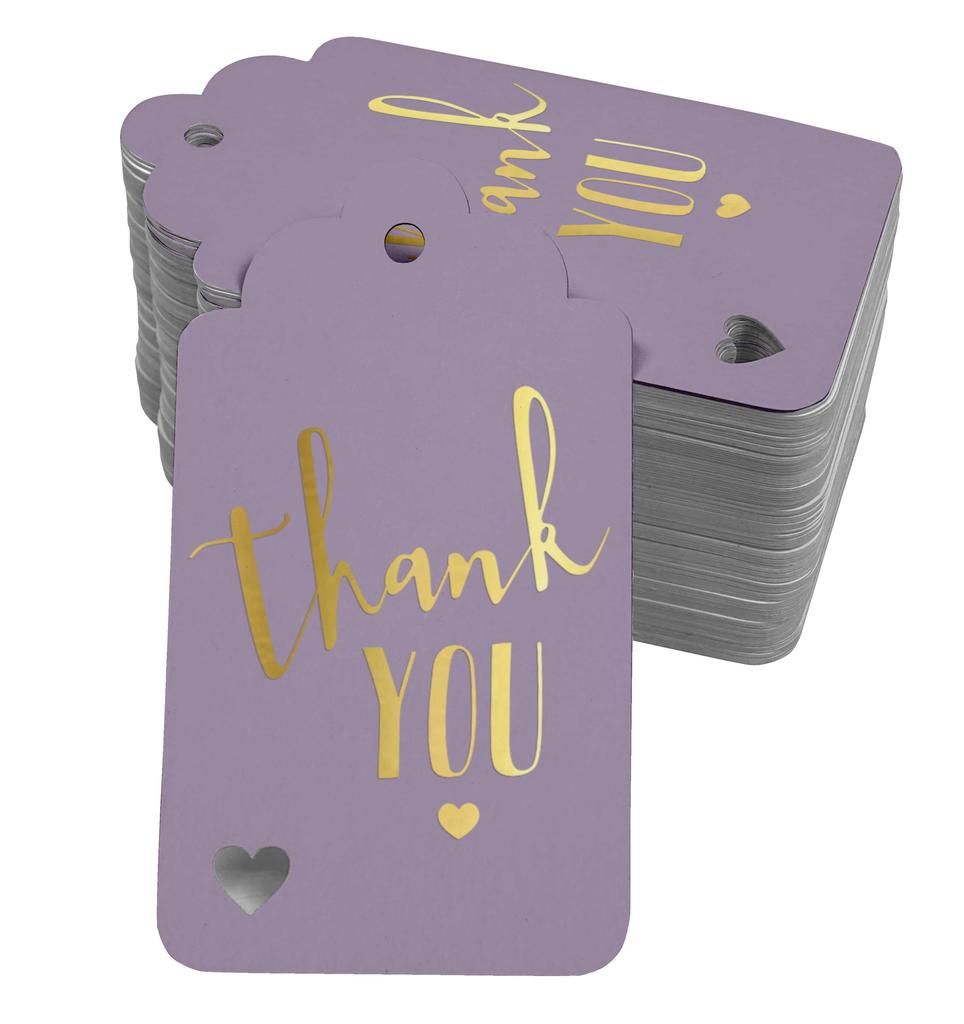 Inkdotpot ThankYou Bridal Shower-Baby Shower-Retirement-Wedding-Birthday Bottle Tag Real Gold Foil Favor Hang Tags Pack Of