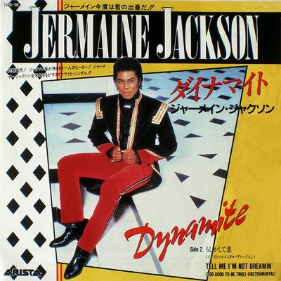 7inch Record JERMAINE JACKSON  Dynamite  Tell Me Im Not Dreamin 7RS96 ARISTA 1984 Japan Pop Used