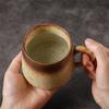 Retro Coarse Pottery Coffee Cup Japanese Home Couple Cup Creative Water Cup Supply Coffee Cup