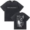 Christlich Religiös Jesus Vergib ihnen Vater Brief Logo Ausgewaschenes T-Shirt Herren Damen Gothic Rock Übergroße T-Shirts s Streetwear
