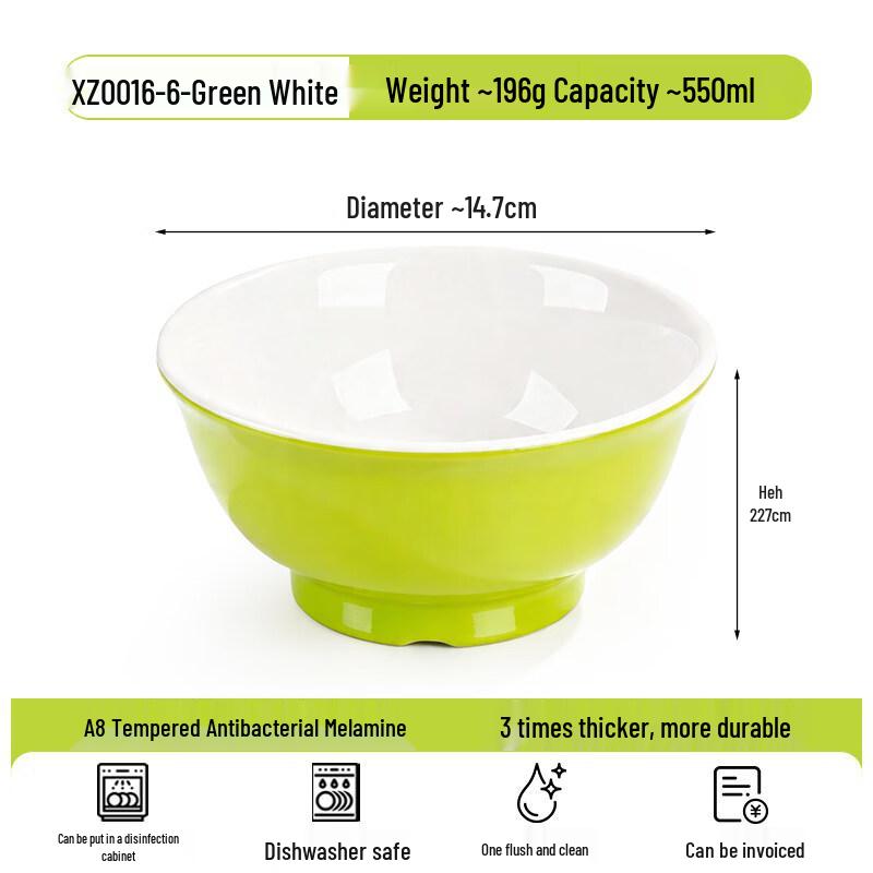 Gannian Melamine Thickened Round Rice Bowl