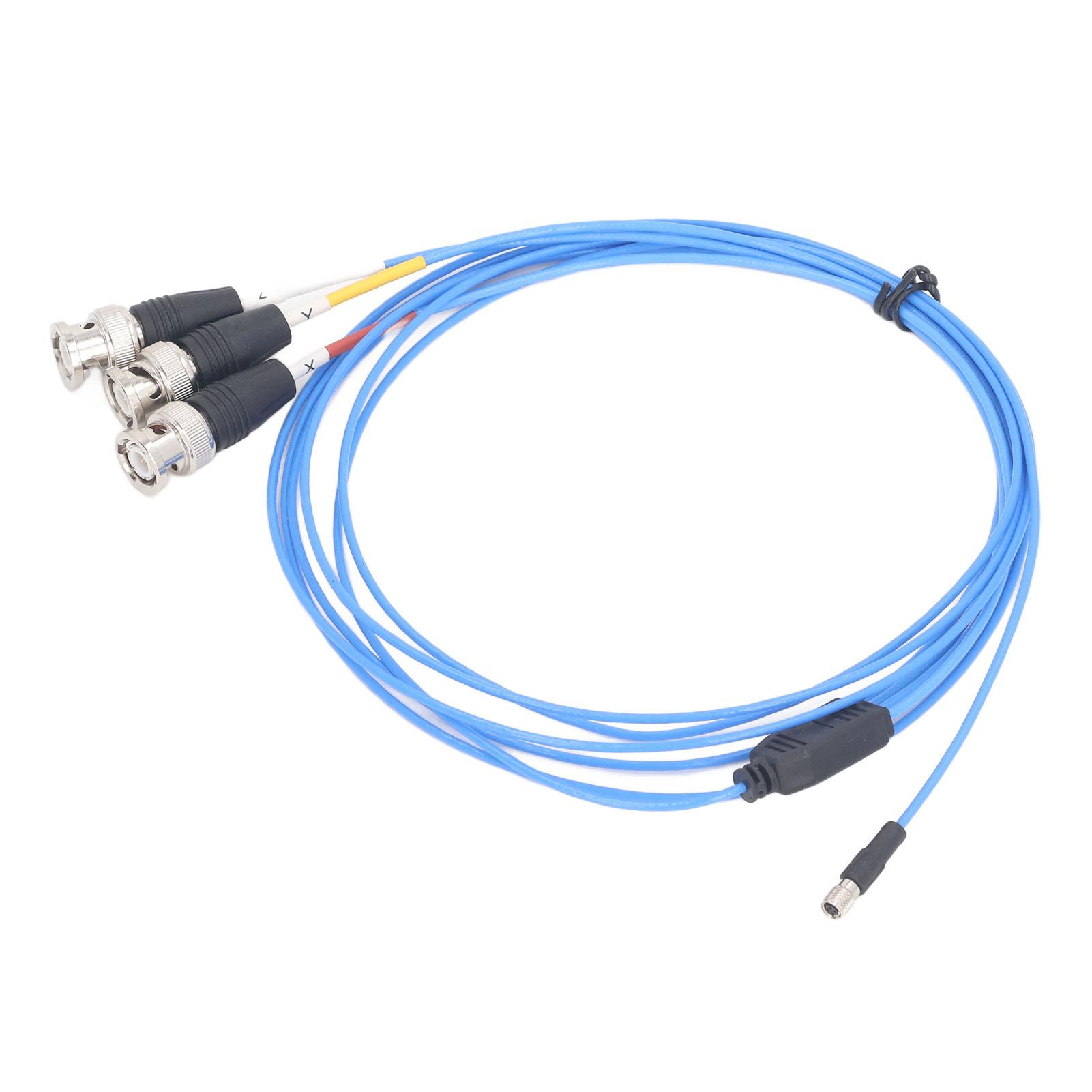 

Acceleration Sensor Test Cable 836UNF 4 Pin Female to 3 BNC Connector PTFE Sheathed Vibration