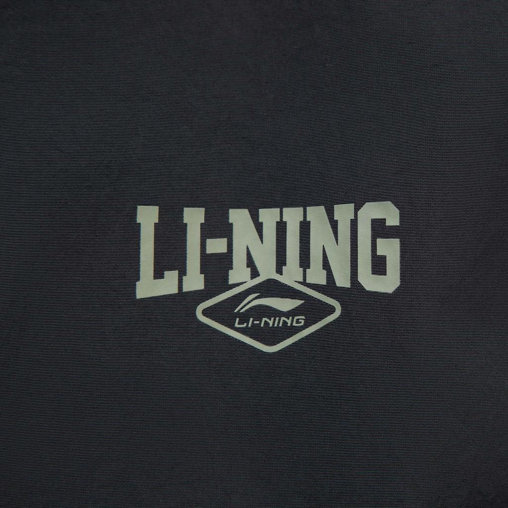 Li Ning Sports Lifestyle Series Hooded Logo Print Comfortable Casual Versatile Long Sleeve Windbreaker Men Outerwear AFDVE63-1