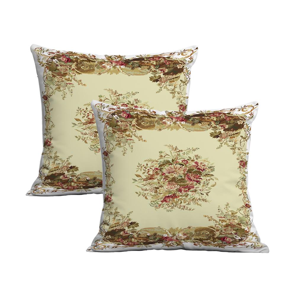 New Creative European Retro Floral Pillowcase Double-sided Printed Home Cushion Pillowcase Multiple Styles Available