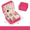 Jewelry Organizer Display Travel Jewelry Case Boxes Portable Locket Necklace Jewelry Box Leather Storage Earring Ring Holder