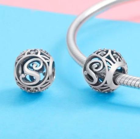 Charms Do Pandora Zawieszka Charms Litera S Srebro 925