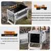 Lightweight Titanium Alloy Folding Stove for Outdoor Tent Heating and Hiking