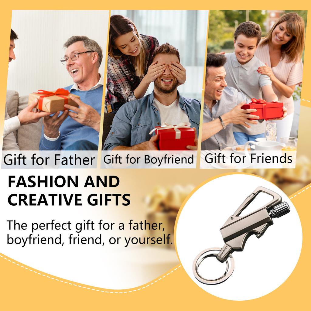 BCK2-666 Million Matches Kerosene Lighter With Multi-function Keychain Outdoor Waterproof Portable