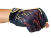 Gamakatsu Stretch Fishing Gloves GM7292 LL (Flame Pattern/3-Slice) Gold,