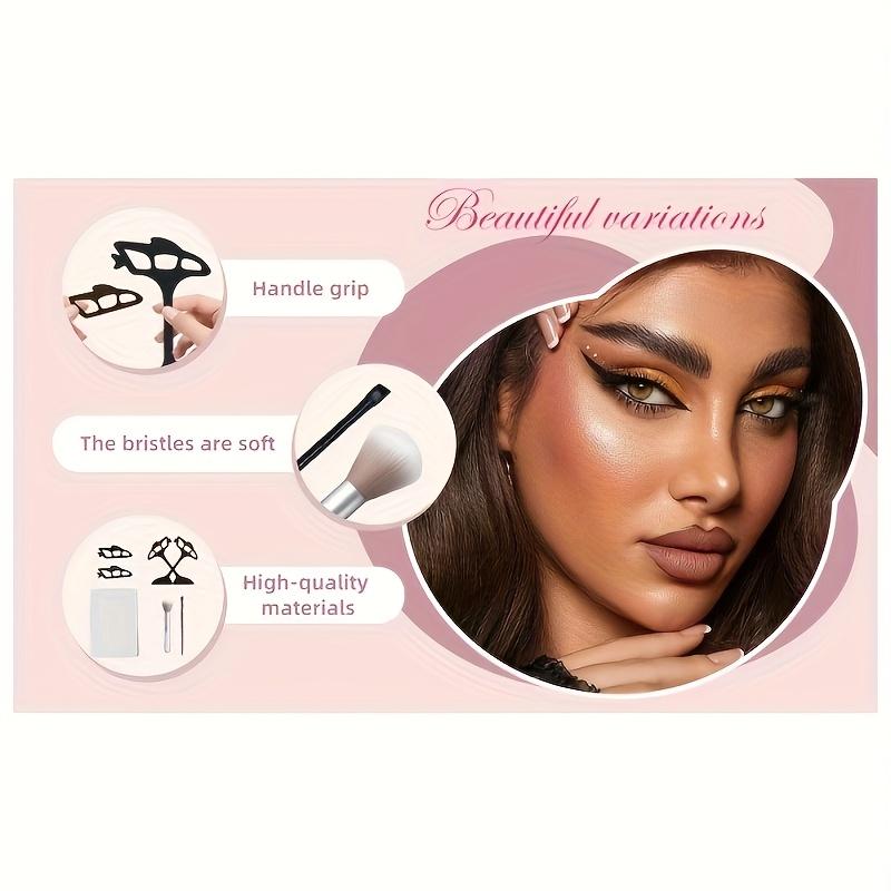 6pcs Reusable eyeshadow tools, eye makeup guide, eyeliner templates, quick makeup templates