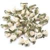 50 peças 1,5x2,5cm Mini Flor de Rosa Fita de Cetim de Poliéster Rosetas Apliques de Tecido Para Casamento Festa Roupa Costura Decoração