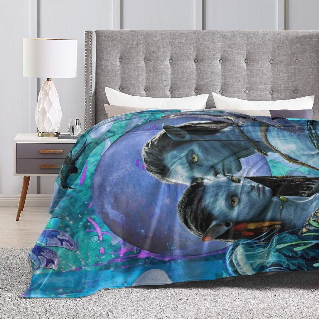 Soft BlanketBoy Girl Picnic Films Avatars Throw Blanket Flannel Bedspread For Couch Bed Street Trend Sofa Bed Cover