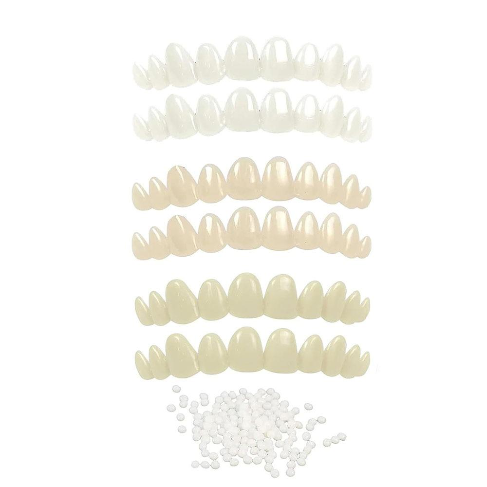 6Pcs with Moldable Thermal Beads DIY Tooth Repair Kit Upper Veneer Cosmetic Tooth  Oral Health