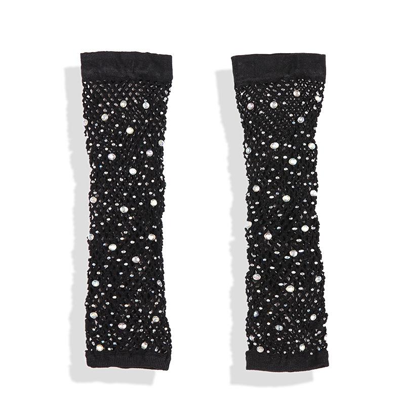Girls Rhinestone Jazz Hip Hop Dance Set - Vest, Long Pants & Shorts 140 cm