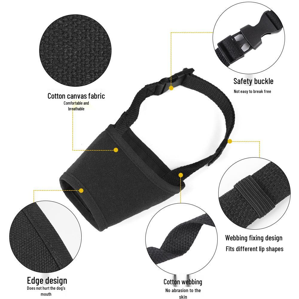 Breathable Mesh Dog Muzzle: Anti-Barking, Biting & Ingestion Prevention for Pets