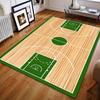 Green Basketball Court Print Carpet for Bedroom Living Room Bedside Sofa Floor Mat Modern Home Decor Area Rug Large Size