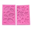 Leaf Fondant 3D Maple Leaf Rose Shaped Leaves DIY Cake Mold Cupcake Decoration Tool