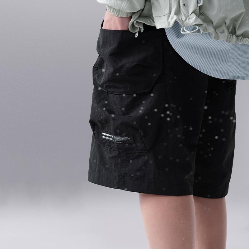 Li Ning CF Su Water-Resistant Loose Fit Casual Lace-Up Sports Shorts Women Shorts Black AKSU639-2