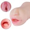 3 In 1 Masturbation Deep Throat Artificial Real Pussy Oral Anal Sex Toys for Men Male Masturbator
