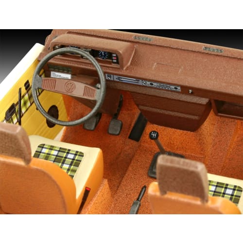 German Revell 1/25 Scale VW T3 Microbus Plastic Model Kit 07706, Molded In Color