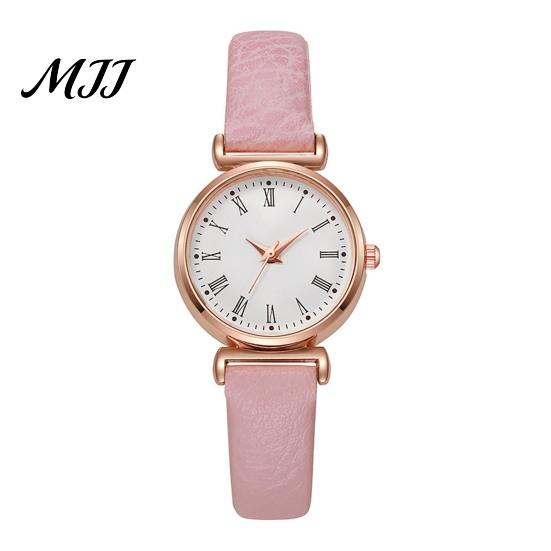 Formal Women Watch Analog Quartz Watches for Fashion Adjustable Leather Strap Wristwatch Elegant Easy Ladies Read Roman Numerals Dress Gifts Mom Wife