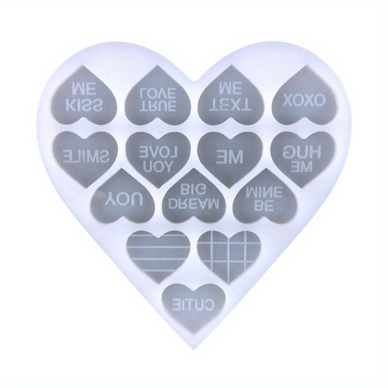 

Love Heart Letter Creative Resin Epoxy Resin Silicone Mold for Earrings Necklace Bracelet Keychain Pendant DIY Crafts Jewelry Casting Tool