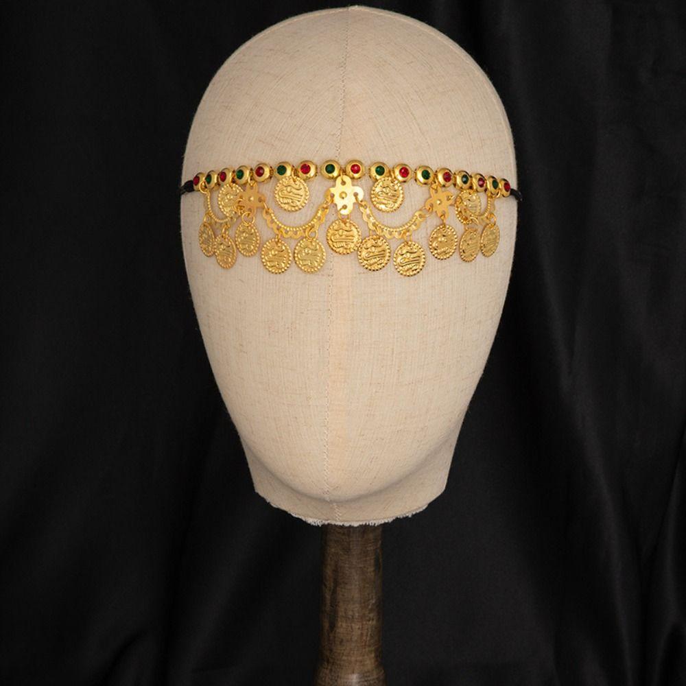 Round Bohemian Forehead Headpiece Korean Style Forehead Ornament  Headgear Accessory