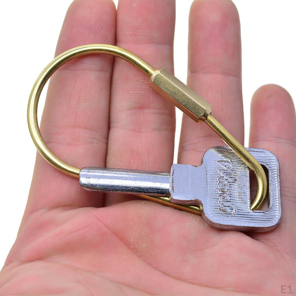6pcs Screw Locking Carabiner Clasp Key Chain Clasps