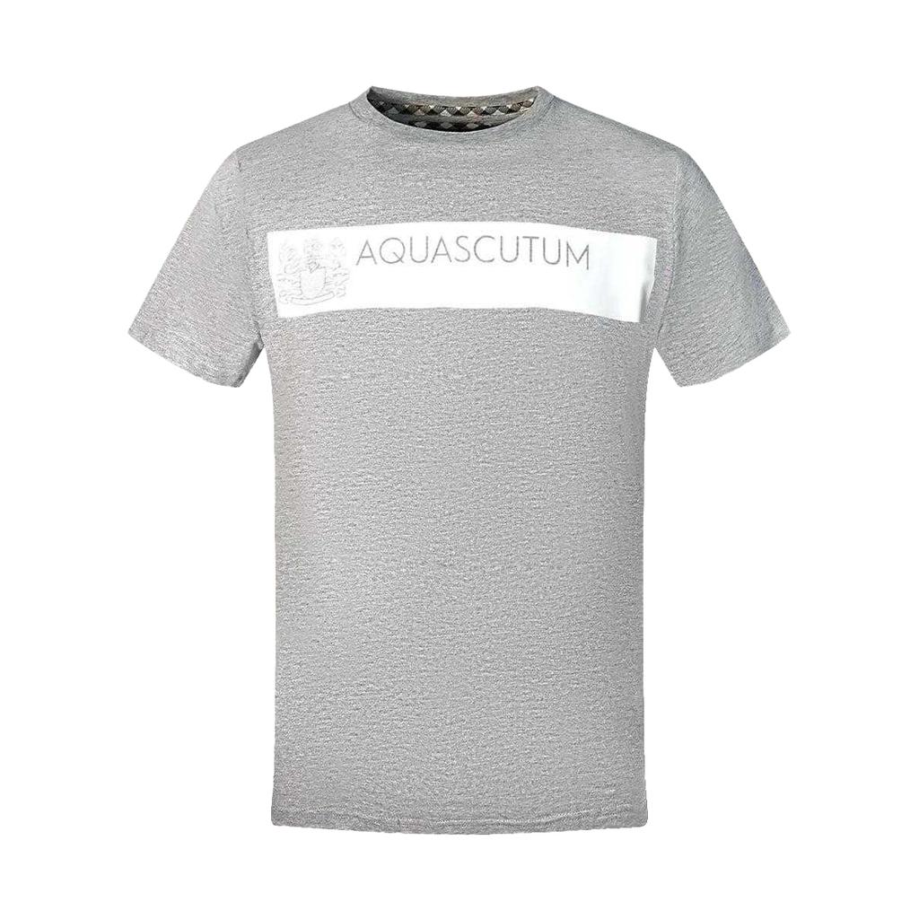 Aquascutum Mens Block Logo T-Shirt