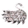 Broche de Cisne Fashionável Broche Resistente ao Desbotamento Confortável de Usar Broche Corsage Material de Liga Joia de Tecido para Meninas