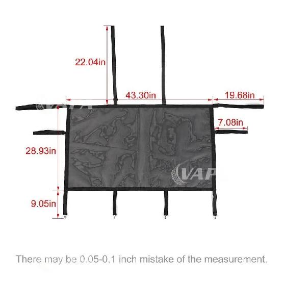 Car Trunk Cargo Organizer Isolation Net Cargo Net for Jeep Wrangler JK JL JT 2/4-Doors Version Car Accessories