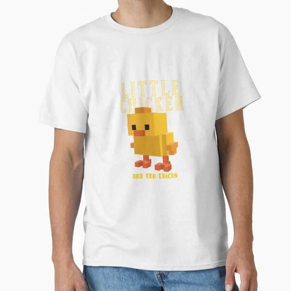 Little Chicken And The Chicks Minecraft Classic Made In Usaaus Tshirt S2xl S