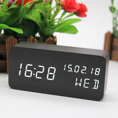 Creative Wooden Digital Alarm Clock
