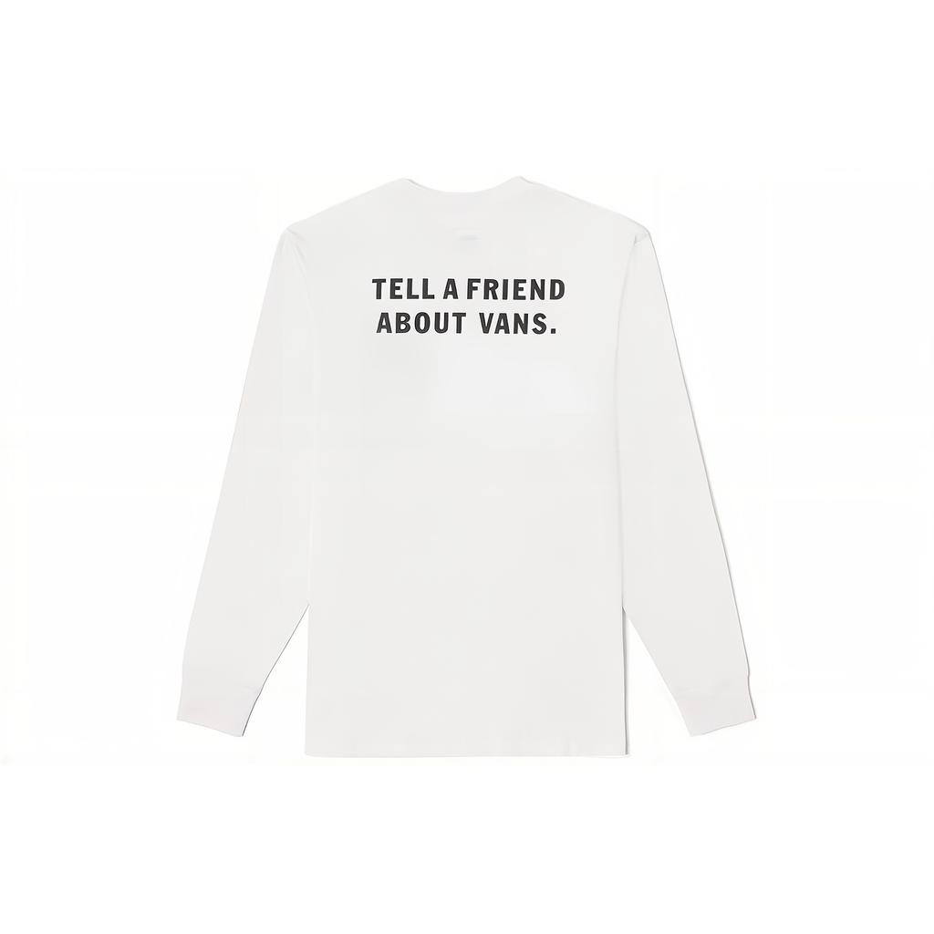 Vans T Shirts Unisex White Crew Neck Moderate Straight Fit VN0A54NWWHT