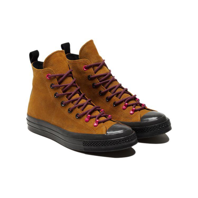 Converse 1970s Comfortable Versatile Trendy High-Top Canvas Shoes Unisex Sneakers Khaki Brown 172501C