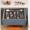 Retractable Kitchen Desktop Drawer for Organizing Cutlery and Utensils