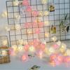 Battery Operated Outdoor Lamp Rose String Light Flower Fairy Light Light String Wedding Decoration