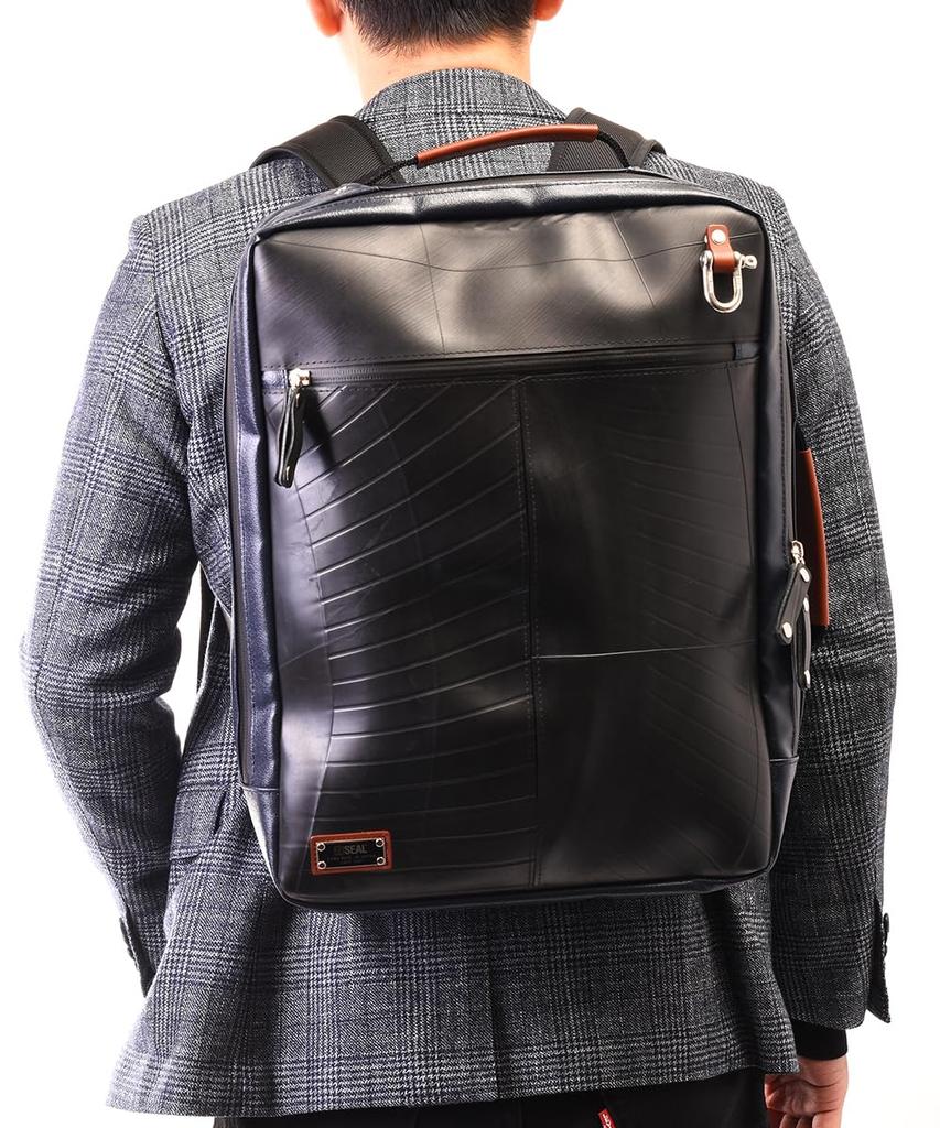 Morino Canvas x SEAL Waterproof 2WAY Business Backpack Rucksack Backpack Slim 2way 15 inch PC Laptop Back Multifunctional Waterproof Water Repellent