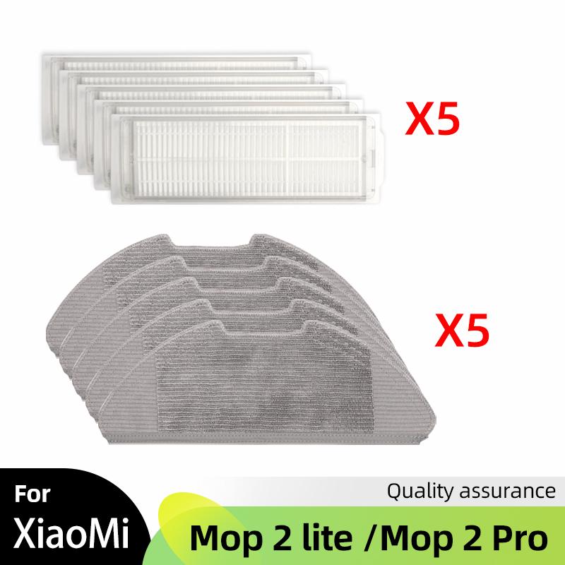 For Xiaomi Mijia Robot Vacuum Mop 2 Lite / Mi Robot Vacuum Mop 2 Pro / MJSTL / MJST1SHW Parts Main Side Brush Hepa Filter Mop