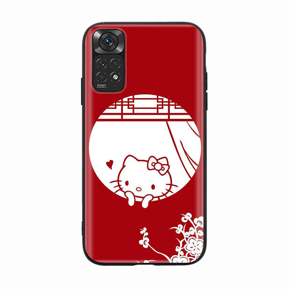 

Черный чехол для Samsung Note 20 Lite S24 Ultra S23 A03 A05 A06 A11 A71 A15 A16 A13 A24 A25 A33 A52 A53 A50 M55 M35 Plus H-30 Cute Hello Kitty Samsung S23 FE жасмин