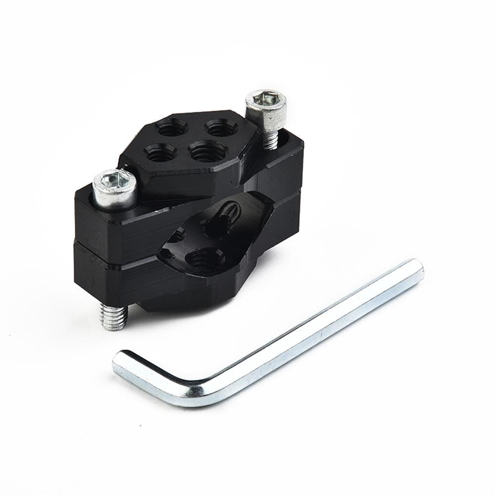 Adapter Styrestångsfäste Hållare 17-32mm Tillbehör Aluminiumlegering Svart Stötfångare Ersättning Motorcykel Praktisk