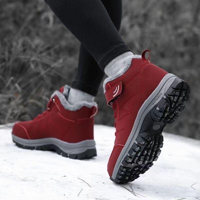 Men's Soft-Soled Non-Slip Winter Shoes, Plush Cotton Lining - Ideal for Middle-Aged and Elderly Walking and Snow Boots