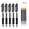 K35 Click-Action Ballpoint Pen - Red/Black/Blue, Bullet Tip, Carbon Fiber, for Office & Students