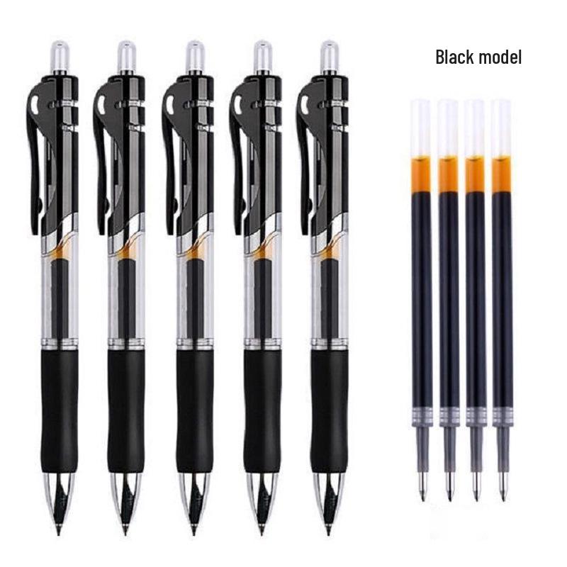 K35 Click-Action Ballpoint Pen - Red/Black/Blue, Bullet Tip, Carbon Fiber, for Office & Students